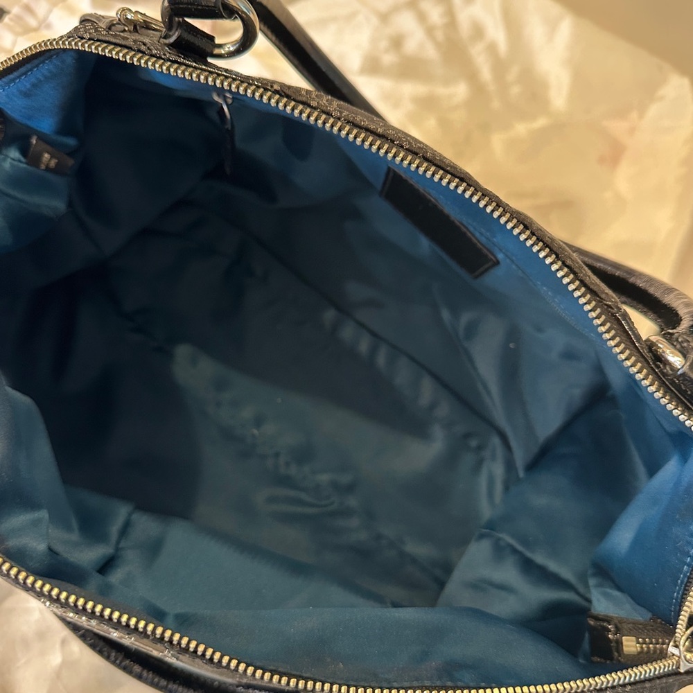 Coach Black Shoulder Bag with Signature Monogram (Sophia) - Picture 2 of 7